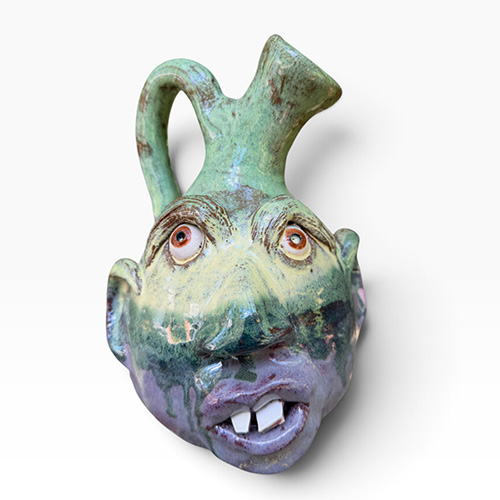 Billy Joe & Marcia Craven Collaboration 9" Face Jug DP6451